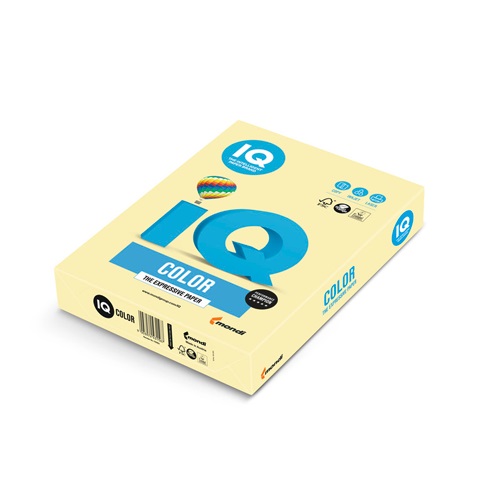 Папір IQ COLOR A4 80 Г/М2 500 аркушів жовтий(YE23/A4/80/IQ)